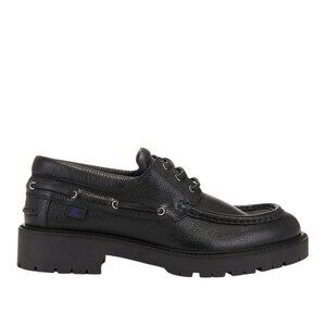 Burberry Raft Boat Shoes in Black 43 Mens Leather Chunky Sole